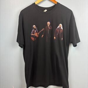 Crosby Stills Nash Concert T-Shirt May 2013 100% Cotton Folk Rock Band Jazz Tee
